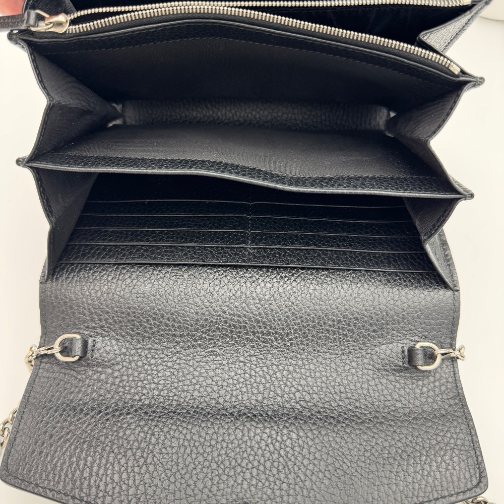 Dionysus Black Calfskin Crossbody with Swarski Crystals with COA - Picture 5 of 6